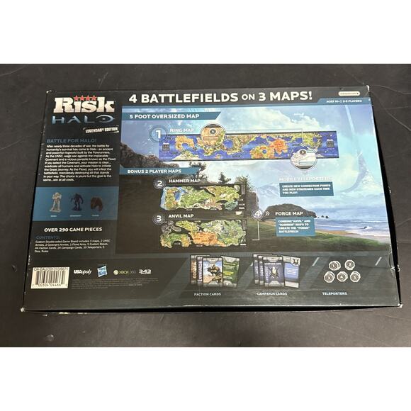 Risk Halo Legendary Edition Board Game Hasbro Strategy War 2012 100% Complete - Picture 3 of 11